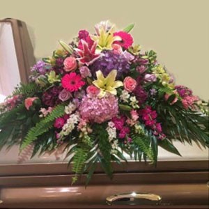 Basking Ridge Florist | Bright Casket Spray