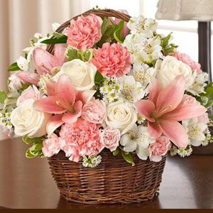 Basking Ridge Florist | Pink Basket