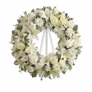 Basking Ridge Florist | White Wreath