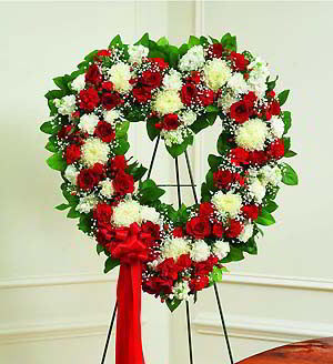 Basking Ridge Florist | Red & White Heart