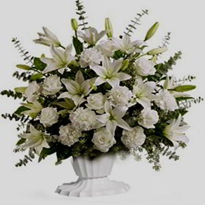 Basking Ridge Florist | All White Sympathy