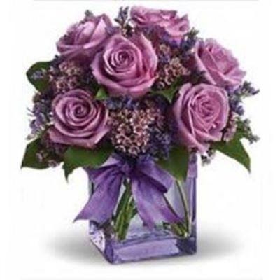 Basking Ridge Florist | 6 Lavendar Roses