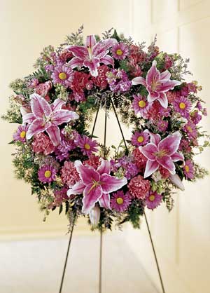 Basking Ridge Florist | Lily Wreath