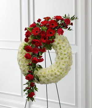 Basking Ridge Florist | Rose Gerber Wreath